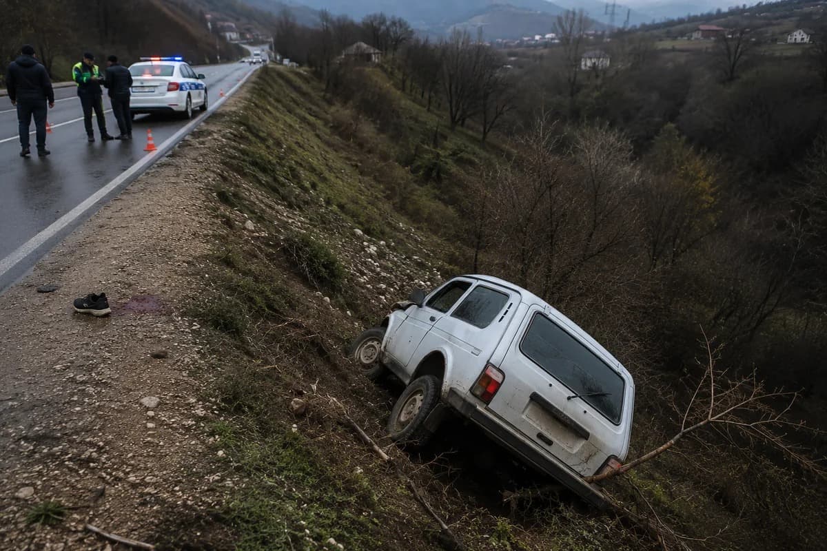 Göygöldə piyadanı vuran "Niva" dərəyə yuvarlandı: Yaralılar var 