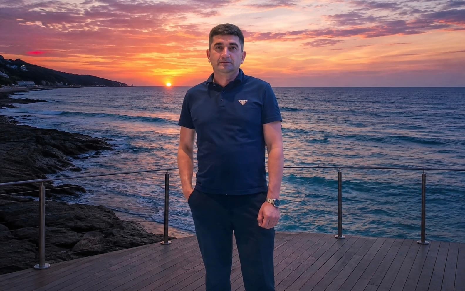 Qardaşı oğlu ilə dənizdə batan Arifin - Fotosu