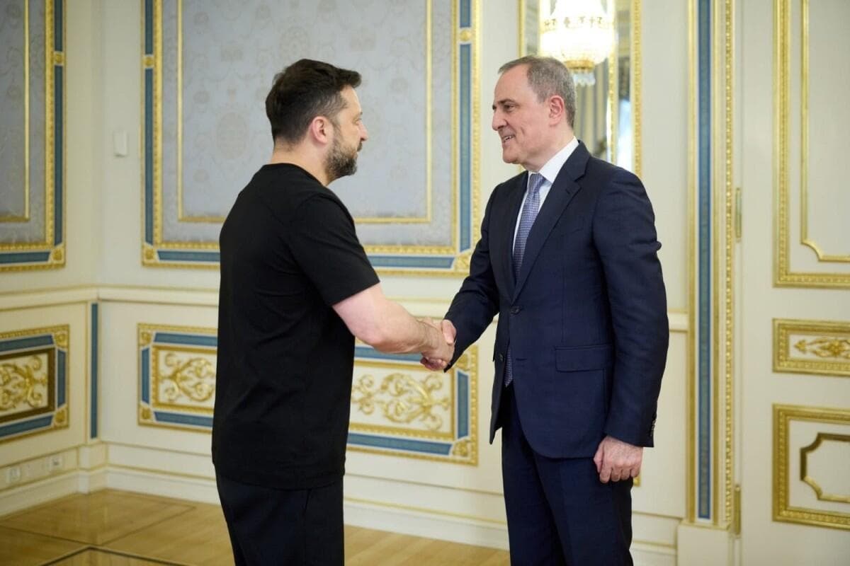 Zelenski Ceyhun Bayramovu qəbul edib (Foto)