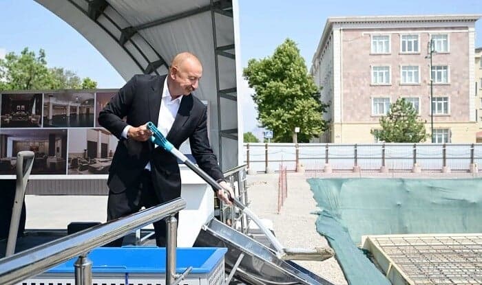 "Naxçıvan" Mehmanxana Kompleksinin təməli qoyuldu