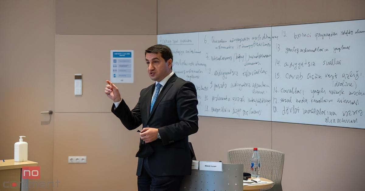 Hikmət Hacıyev: Erməni faşizminin məhv edilməsi nəticəsində regionda yeni təhlükəsizlik düzəni yaranıb Hikmət Hacıyev: Erməni faşizminin məhv edilməsi nəticəsində regionda yeni təhlükəsizlik düzəni yaranıb
