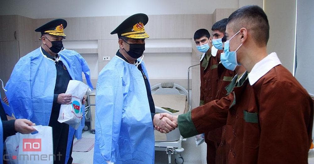 Zakir Həsənov Baş Klinik Hospitalda hərbçilərə baş çəkib Zakir Həsənov Baş Klinik Hospitalda hərbçilərə baş çəkib
