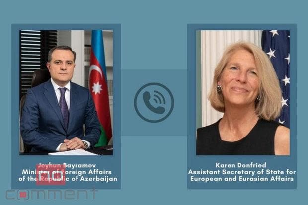 Ceyhun Bayramov ABŞ dövlət katibinin köməkçisi ilə telefonla danışdı Ceyhun Bayramov ABŞ dövlət katibinin köməkçisi ilə telefonla danışdı