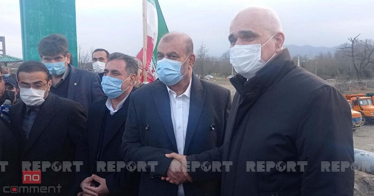 Azərbaycan-İran arasında avtomobil yolu körpüsünün təməlqoyma mərasimi baş tutub Azərbaycan-İran arasında avtomobil yolu körpüsünün təməlqoyma mərasimi baş tutub