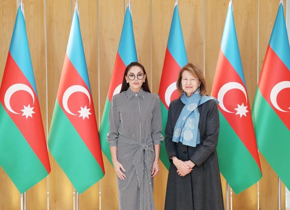 Mehriban Əliyeva Britaniyanın ticarət elçisi ilə görüşdü – FOTO Mehriban Əliyeva Britaniyanın ticarət elçisi ilə görüşdü – FOTO
