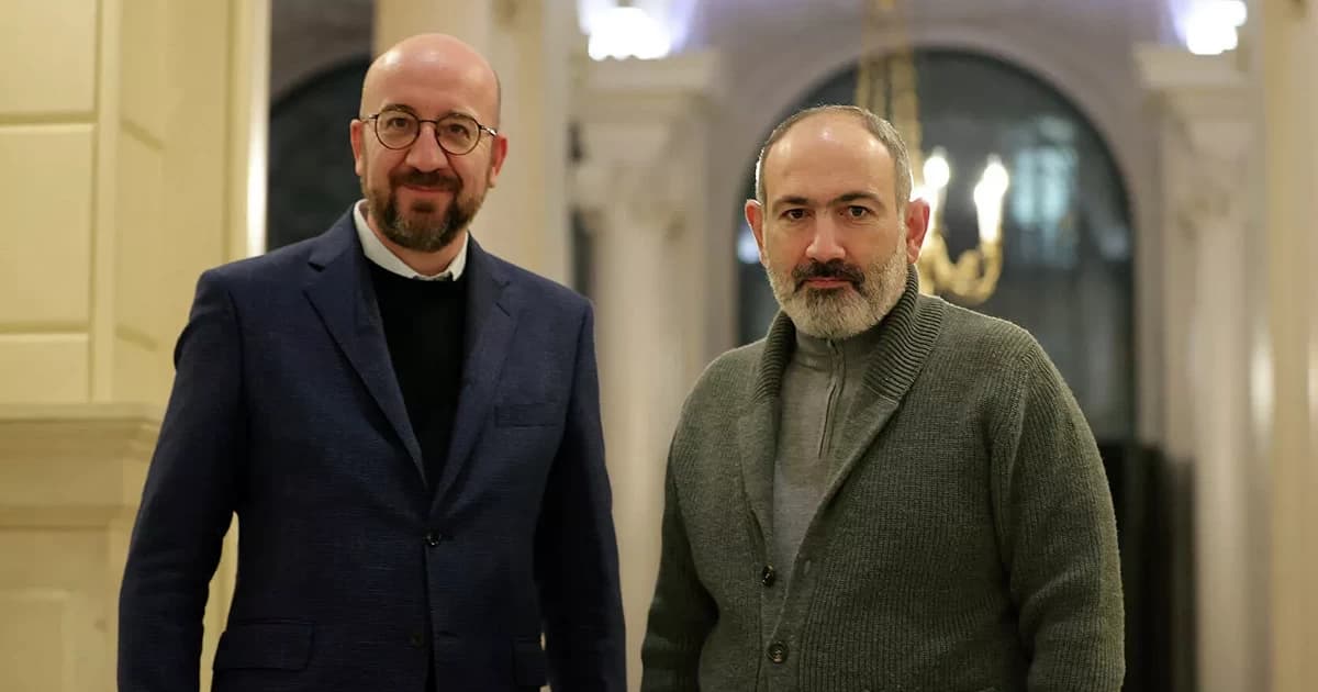 Paşinyan Mişellə Qarabağı müzakirə etdi Paşinyan Mişellə Qarabağı müzakirə etdi