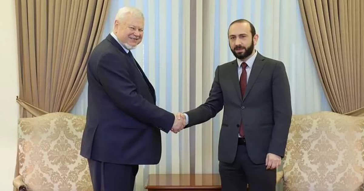 Mirzoyan Anjey Kaspşiki qəbul etdi Mirzoyan Anjey Kaspşiki qəbul etdi