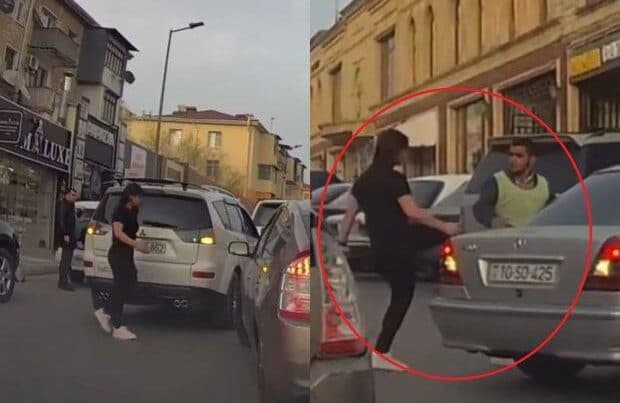 “Parkovşik”ə təpik atan qadının kimliyi BİLİNDİ “Parkovşik”ə təpik atan qadının kimliyi BİLİNDİ