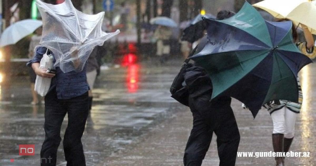 Güclü küləklə və yağışla bağlı xəbərdarlıq Güclü küləklə və yağışla bağlı xəbərdarlıq