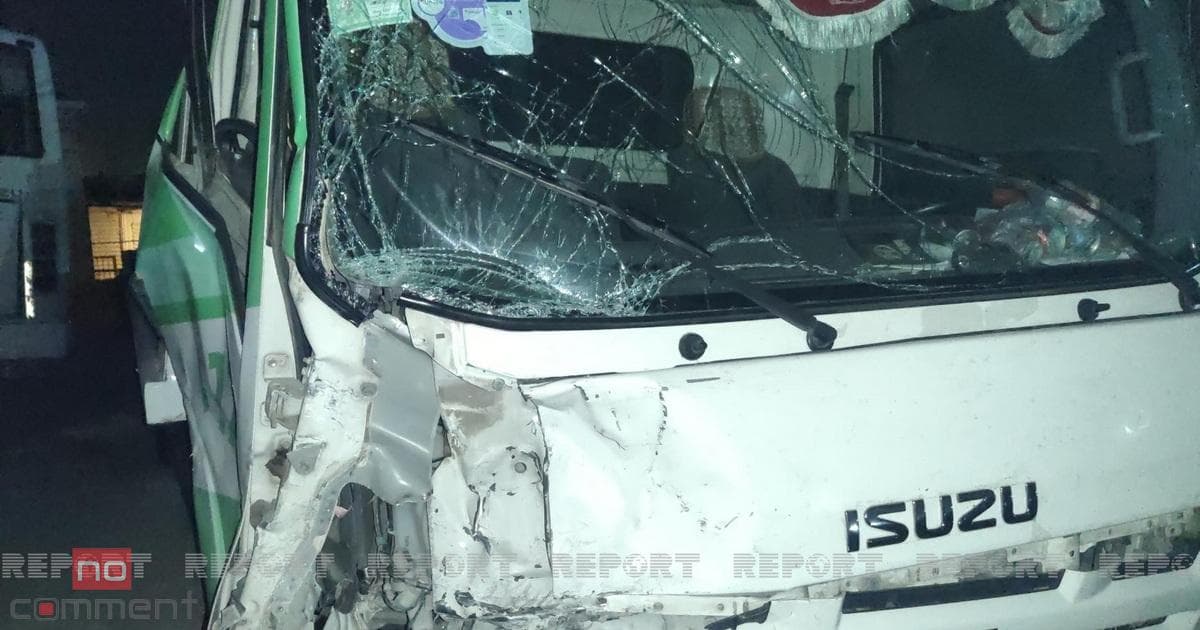 ZİL sərnişin avtobusunu vurdu ZİL sərnişin avtobusunu vurdu