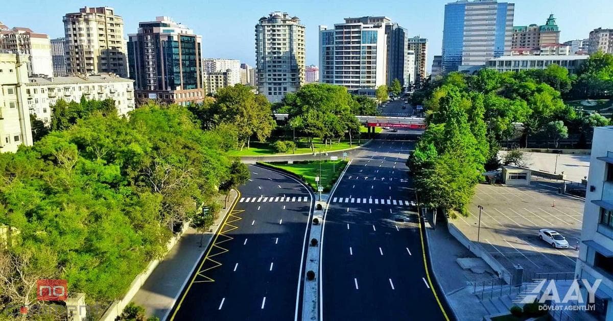 Bakının Tbilisi prospektində təmir işləri başa çatıb Bakının Tbilisi prospektində təmir işləri başa çatıb