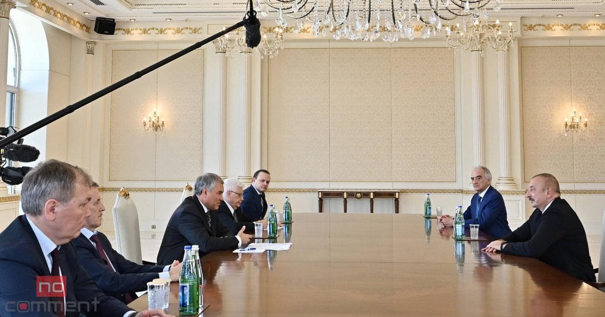 Prezident İlham Əliyev Rusiya Dövlət Dumasının Sədrini qəbul edib Prezident İlham Əliyev Rusiya Dövlət Dumasının Sədrini qəbul edib