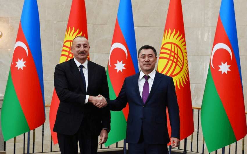 İlham Əliyev səfərə görə Japarova təşəkkür etdi İlham Əliyev səfərə görə Japarova təşəkkür etdi