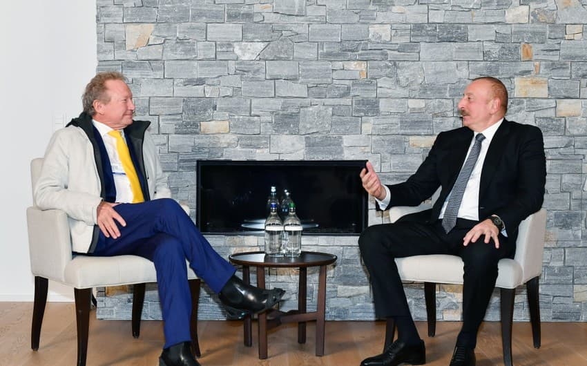 Prezident Davosda daha bir görüş keçirdi Prezident Davosda daha bir görüş keçirdi