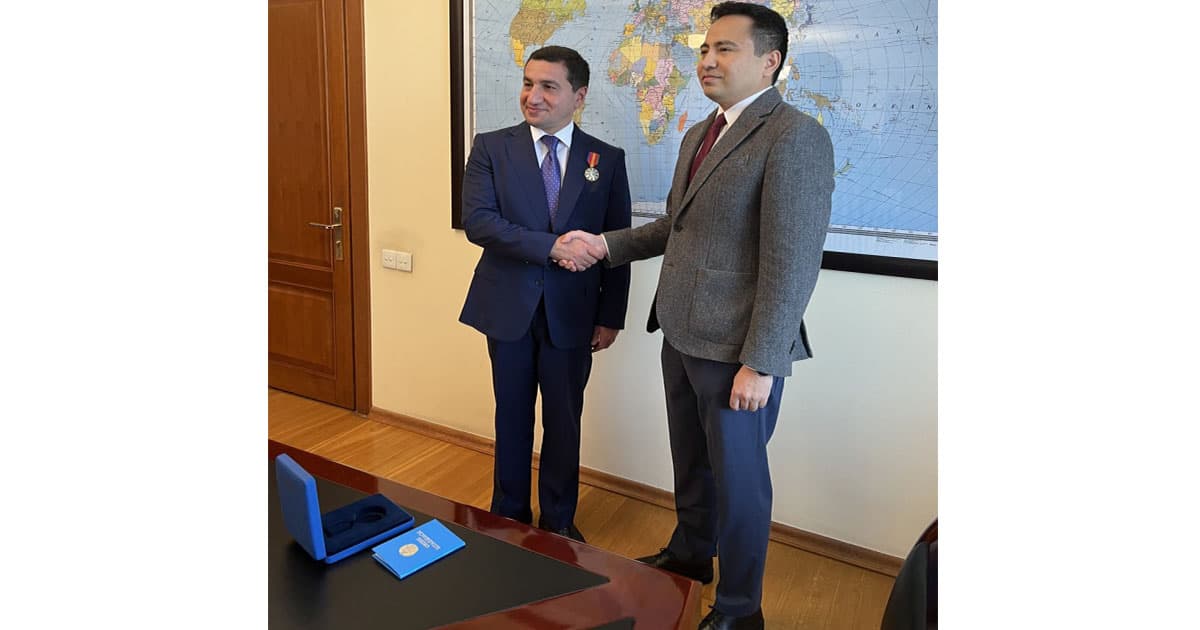 Hikmət Hacıyev Qazaxıstanın “Dostık” ordeni ilə təltif olunub Hikmət Hacıyev Qazaxıstanın “Dostık” ordeni ilə təltif olunub