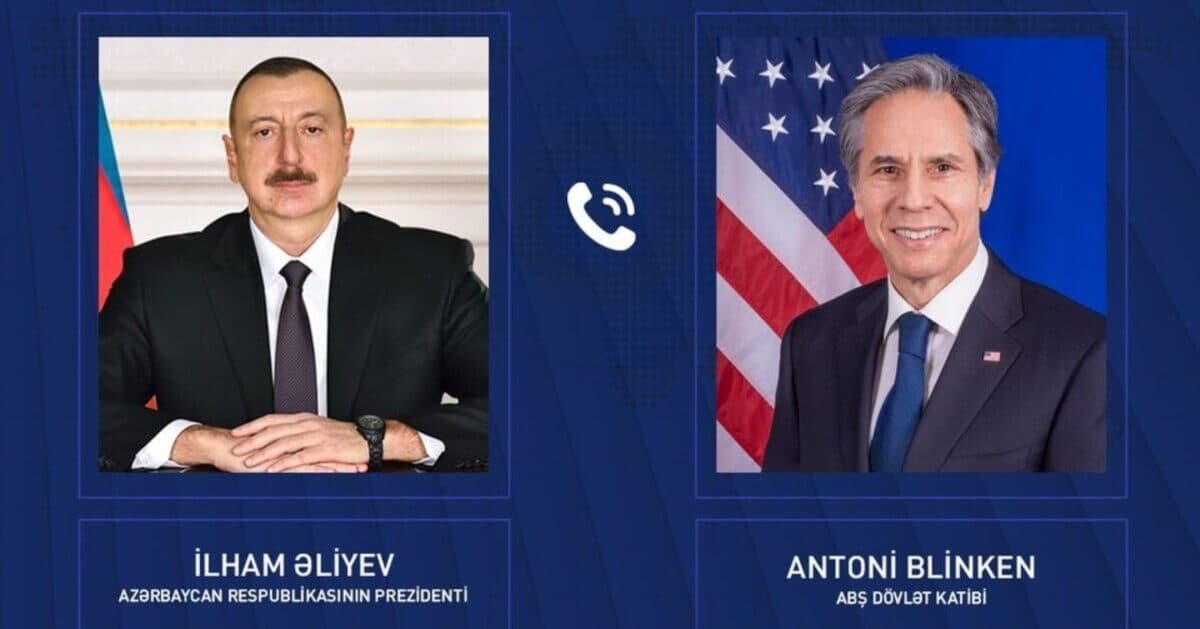 Blinken İlham Əliyevə ZƏNG ETDİ Blinken İlham Əliyevə ZƏNG ETDİ