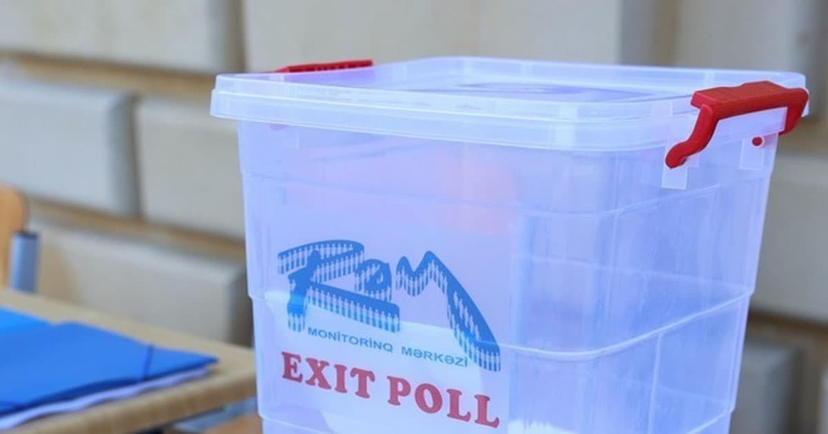 “Rəy” Monitorinq Mərkəzi “exit-poll”un nəticələrini elan edib: İlham Əliyev 92,60 faiz səslə liderdir “Rəy” Monitorinq Mərkəzi “exit-poll”un nəticələrini elan edib: İlham Əliyev 92,60 faiz səslə liderdir