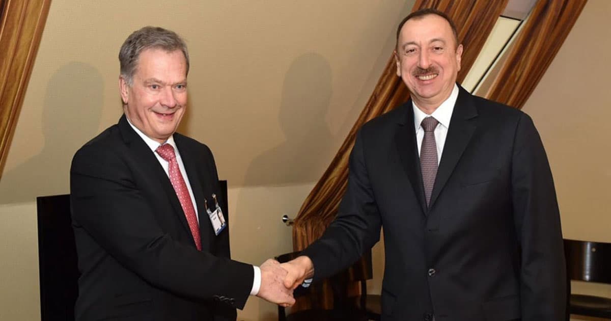 Sauli Niinistö Azərbaycan Prezidentinə təbrik məktubu ünvanlayıb Sauli Niinistö Azərbaycan Prezidentinə təbrik məktubu ünvanlayıb