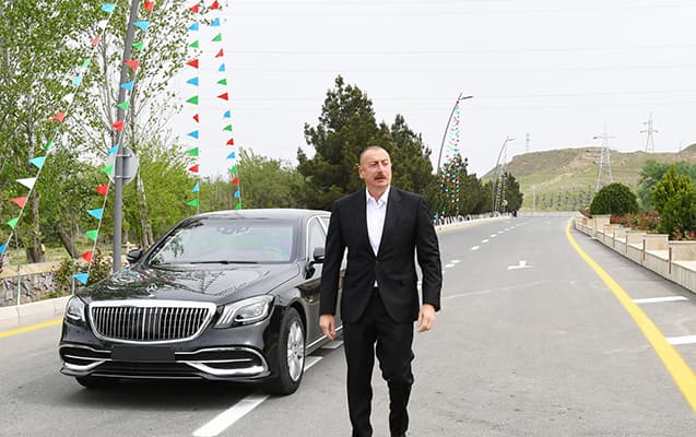 İlham Əliyev Gəncəyə səfər edib İlham Əliyev Gəncəyə səfər edib