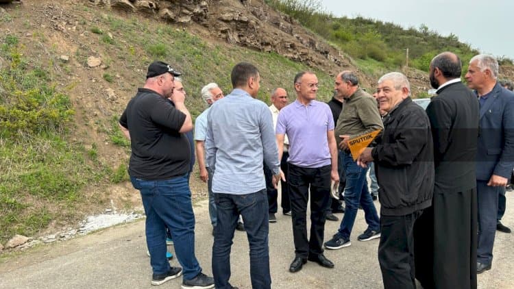 Ohanyan Azərbaycanla sərhədə gəldi – FOTO Ohanyan Azərbaycanla sərhədə gəldi – FOTO
