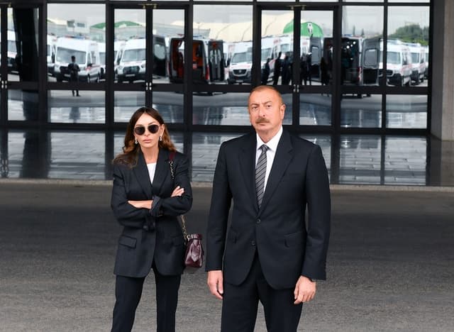 Prezident və xanımı Zəngilanda otelin açılışında.. Prezident və xanımı Zəngilanda otelin açılışında..
