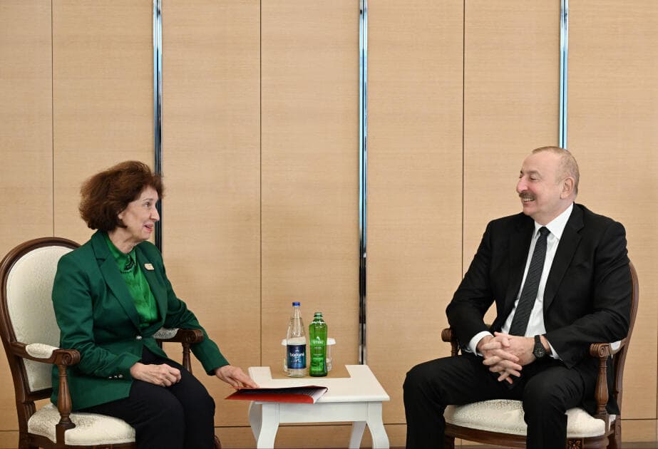 Dövlət başçısı Şimali Makedoniya Prezidenti ilə görüşdü Dövlət başçısı Şimali Makedoniya Prezidenti ilə görüşdü
