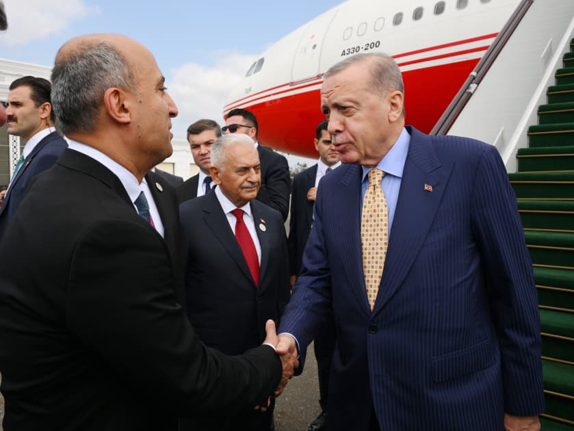 Ərdoğan Azərbaycana səfərə gəlib Ərdoğan Azərbaycana səfərə gəlib