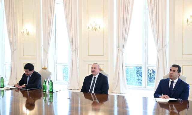 İlham Əliyev Xorvatiya parlamentinin nümayəndə heyətini qəbul edib İlham Əliyev Xorvatiya parlamentinin nümayəndə heyətini qəbul edib
