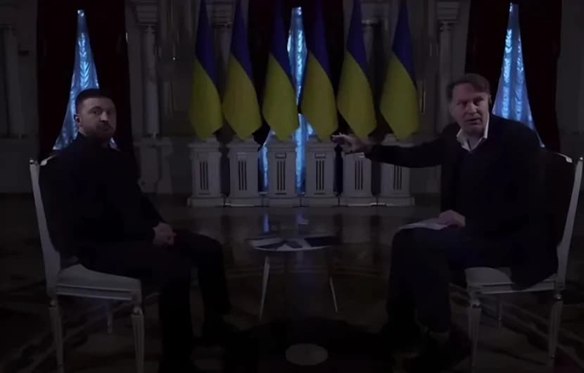 Prezidentlə müsahibə zamanı işıqlar söndü: Zelenskidən reaksiya – VİDEO Prezidentlə müsahibə zamanı işıqlar söndü: Zelenskidən reaksiya – VİDEO