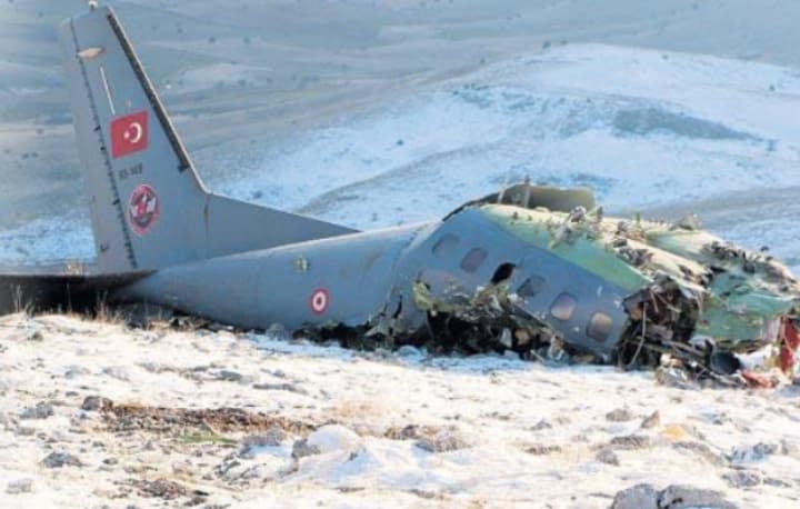 Türkiyə tarixinin ən böyük hərbi təyyarə qəzasında 17 əsgər şəhid olub Türkiyə tarixinin ən böyük hərbi təyyarə qəzasında 17 əsgər şəhid olub