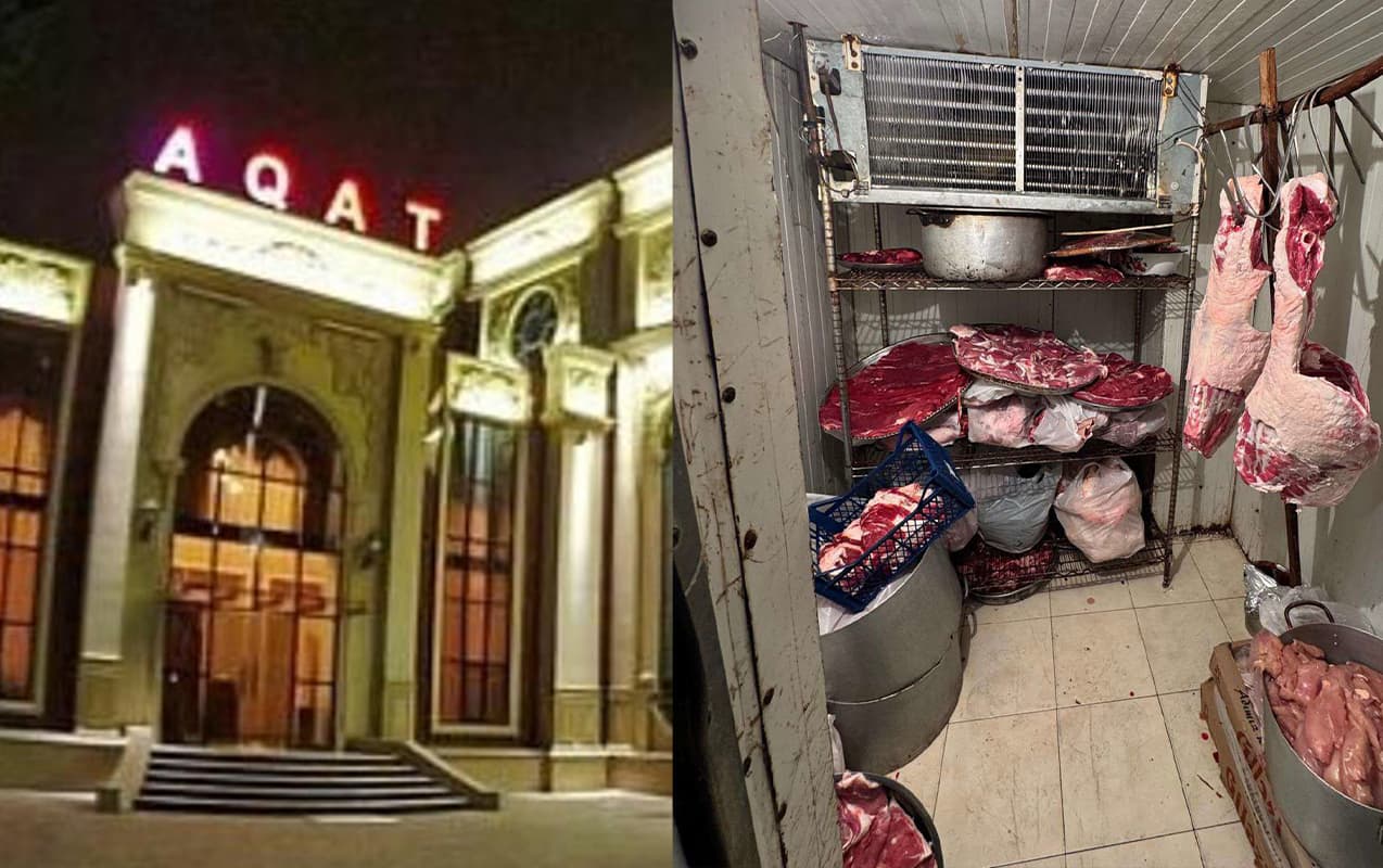 “Aqat”da insanlara camış əti verilirmiş – FOTOLAR “Aqat”da insanlara camış əti verilirmiş – FOTOLAR