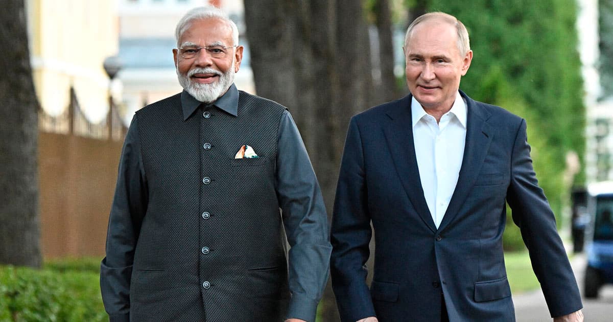 Hindistanda Putin və Modi görüşü başladı Hindistanda Putin və Modi görüşü başladı