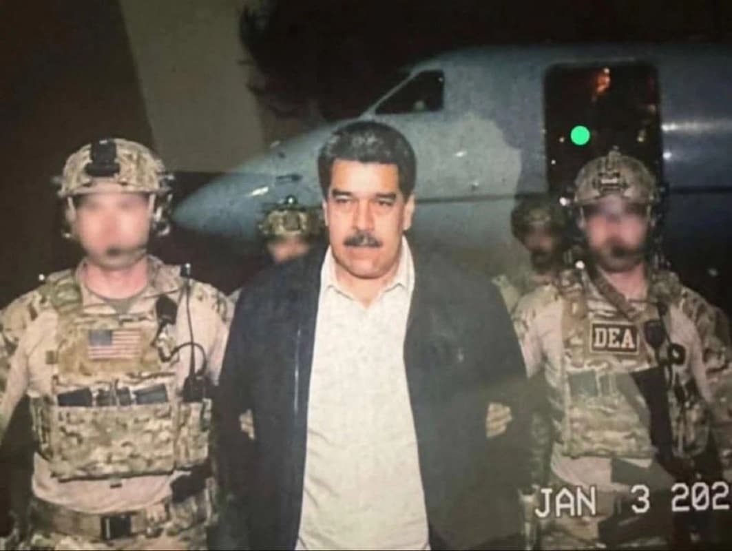 Nikolas Maduronun ABŞ hərbçiləri tərəfindən saxlanılma GÖRÜNTÜSÜ Nikolas Maduronun ABŞ hərbçiləri tərəfindən saxlanılma GÖRÜNTÜSÜ
