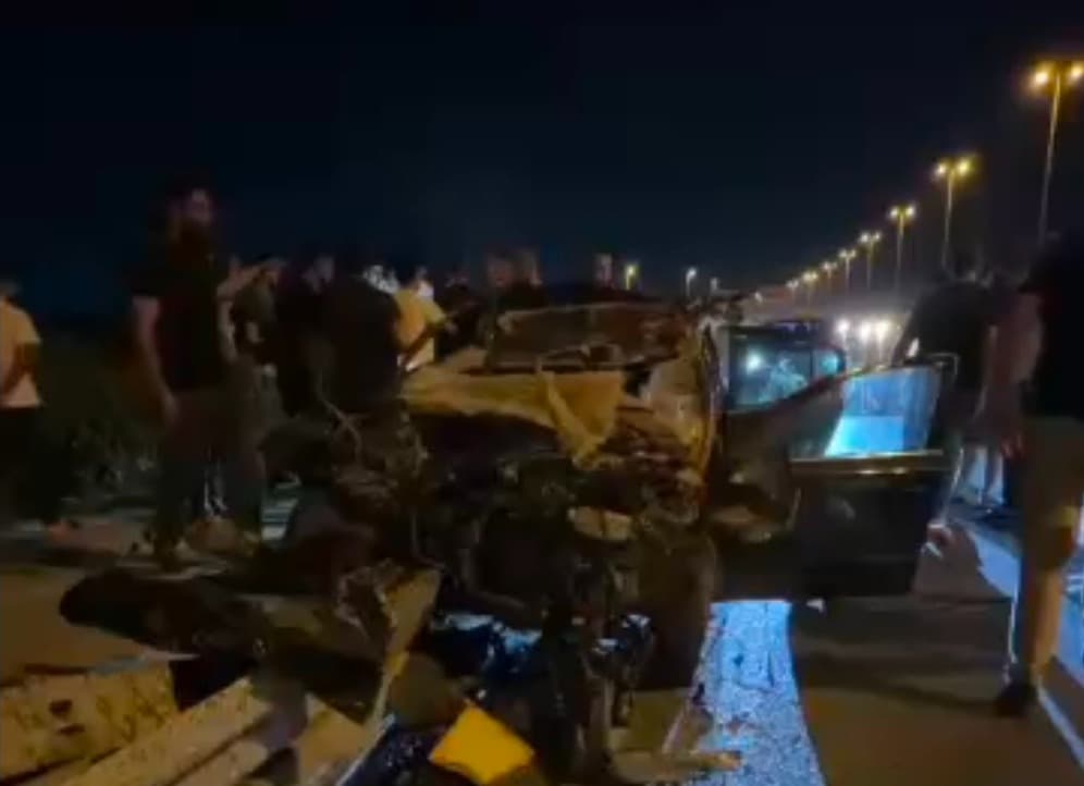 Bakıda dəhşətli qəza, ölən var - VİDEO Bakıda dəhşətli qəza, ölən var - VİDEO