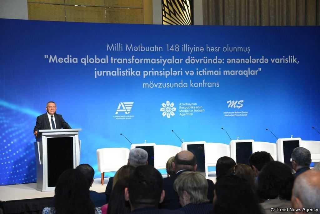 Milli Mətbuatın 148 illiyinə həsr olunmuş konfrans keçirilir (FOTO)
