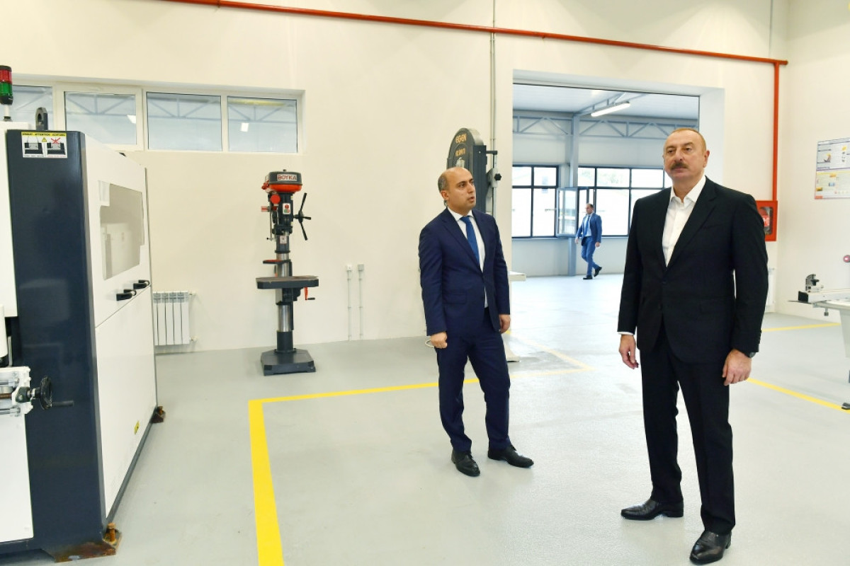 Prezident Cəlilabad rayonunda olub, Peşə Təhsil Mərkəzinin açılışında iştirak edib - FOTO - YENİLƏNİB