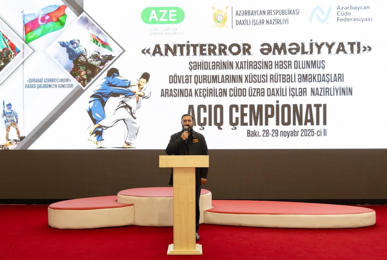 Antiterror şəhidlərinə həsr olunan DİN-in cüdo üzrə açıq çempionatı keçirildi – VİDEO (FOTOLAR) Antiterror şəhidlərinə həsr olunan DİN-in cüdo üzrə açıq çempionatı keçirildi – VİDEO (FOTOLAR)