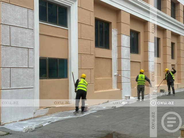 Vandalizm aktına məruz qalan Nizami Kino Mərkəzi üçün boya sifariş edildi - FOTO