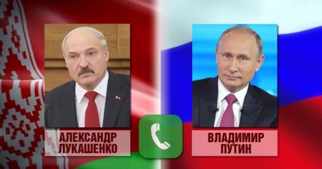 Putin və Lukaşenko Belarusdakı vəziyyəti müzakirə etdilər