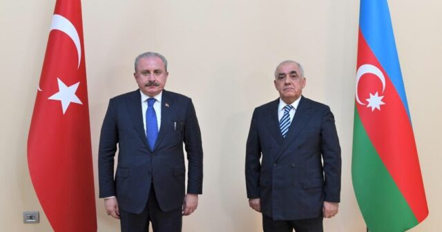 Baş Nazir Türkiyə parlamentinin sədri ilə görüşüb