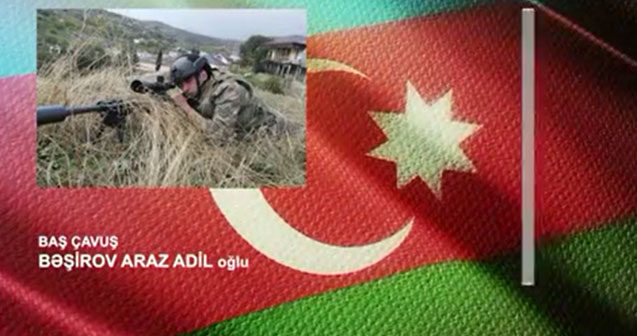 Döyüşdə 19 erməni hərbçisini snayperlə məhv edən igid – VİDEO