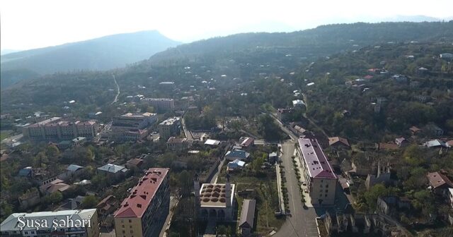 Şuşa şəhərinin havadan görüntüsü – VIDEO