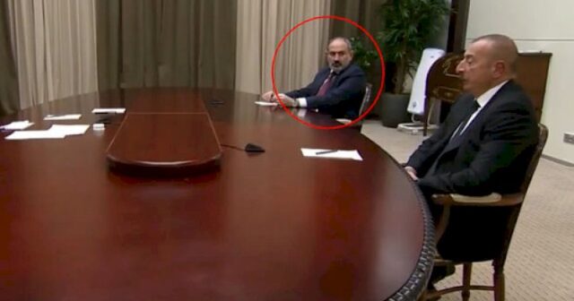 Üçtərəfli görüş: Əliyev sakitdir, Paşinyan qurcalanır – Foto