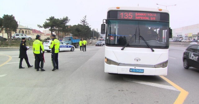 Narkotikin təsiri altında avtobus idarə edən sürücülər saxlanılıblar – VİDEO