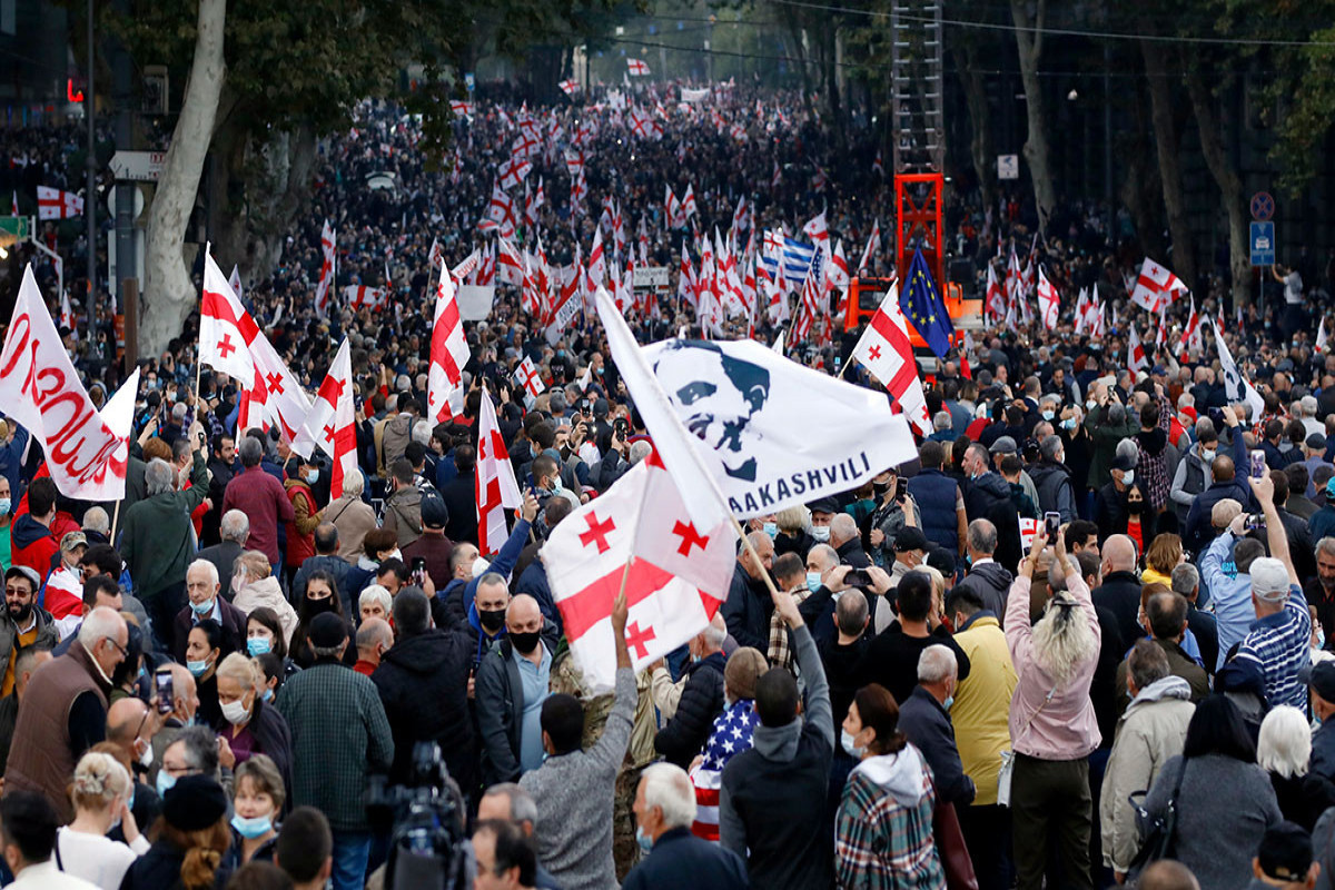 Митинги в тбилиси