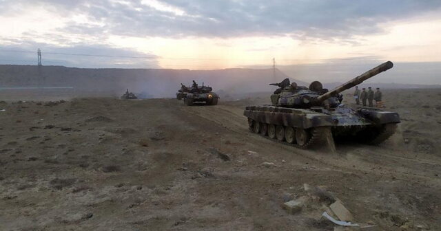 Donetskdə rusların tank kolonu vuruldu – Video