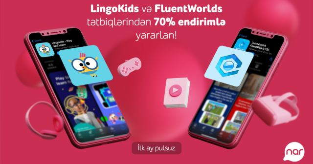 İngilis dilini öyrənmək istəyənlər üçün Nar-dan əla fürsət