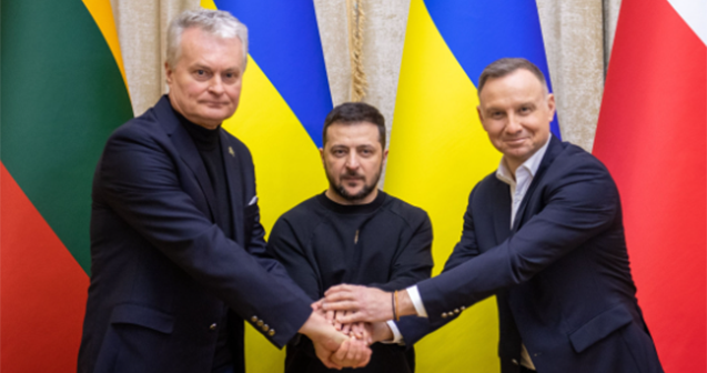 Ukrayna, Polşa və Litva prezidentləri birgə bəyannamə imzaladılar