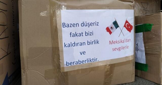 Meksikadan Türkiyəyə 140 ton yardım