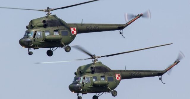 Polşa döyüş helikopterləri Belarusla SƏRHƏDDƏ
